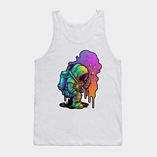 Colorful Astronaut Toxic Sticker #11 Tank Top